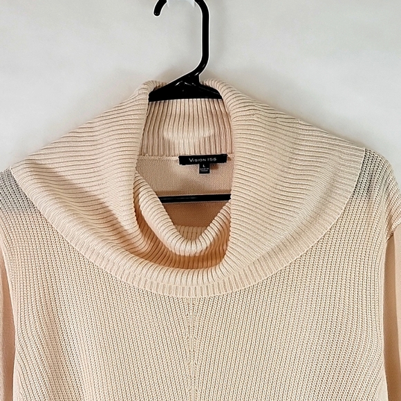 Vision 155 Cowell Neckline Long Sleeve Light weight Sweater Size L - Picture 3 of 11